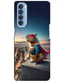 Чехол для OPPO Reno 4 Pro с картинкой «Капи-мен супергерой» Чехол для OPPO Reno 4 Pro с картинкой «Капи-мен супергерой»