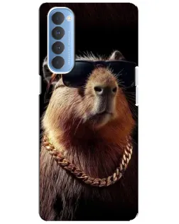 Чехол для OPPO Reno 4 Pro с картинкой «Капибара золотая цепь» Чехол для OPPO Reno 4 Pro с картинкой «Капибара золотая цепь»