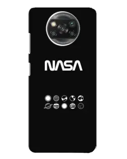 Чехол для OPPO Reno 4 с картинкой «NASA — технический принт»