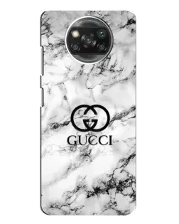 Чехол для OPPO Reno 4 с картинкой «Gucci — мраморный шик»