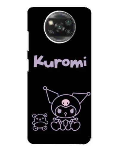 Чехол для OPPO Reno 4 с картинкой «Kuromi — черный минимализм»