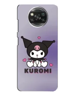 Чехол для OPPO Reno 4 с картинкой «Kuromi — фиолетовый арт»