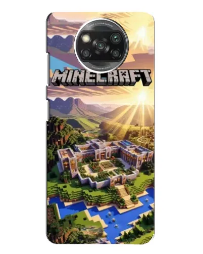 Чехол для OPPO Reno 4 с картинкой «Minecraft панорама»