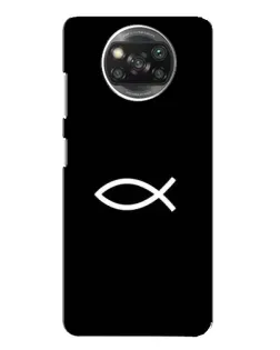 Чехол для OPPO Reno 4 с картинкой «Символ рыбы Jesus»