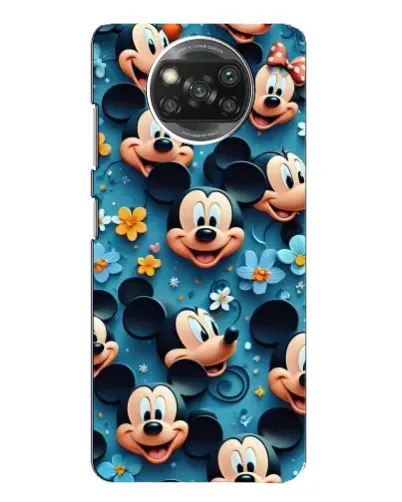 Чохол для OPPO Reno 4 з картинкою «Паттерн Міккі та Мінні»