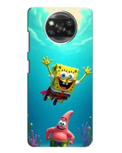 Чохол для OPPO Reno 4 з картинкою «Спанч Боб під водою»