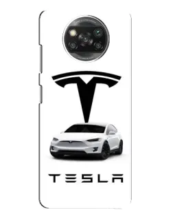 Чехол для OPPO Reno 4 с картинкой «Tesla White Style»