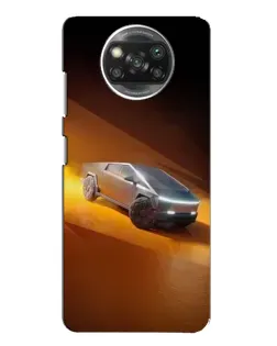 Чехол для OPPO Reno 4 с картинкой «Cybertruck в пустыне»