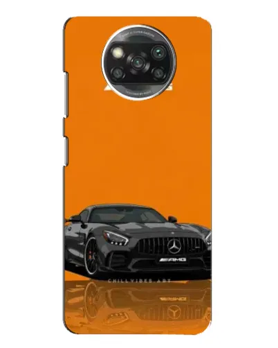 Чехол для OPPO Reno 4 с картинкой «Оранжевый Mercedes AMG»
