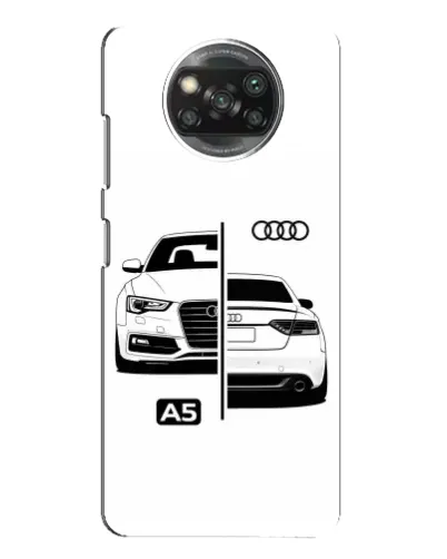 Чехол для OPPO Reno 4 с картинкой «Audi — контрастный дизайн»
