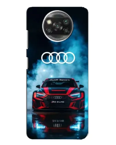 Чехол для OPPO Reno 4 с картинкой «Audi Sport — неон»