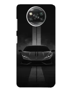 Чехол для OPPO Reno 4 с картинкой «Lamborghini симметрия дорог»