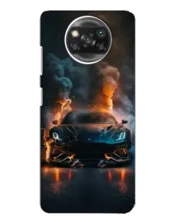 Чехол для OPPO Reno 4 с картинкой «Lamborghini дымная эстетика»