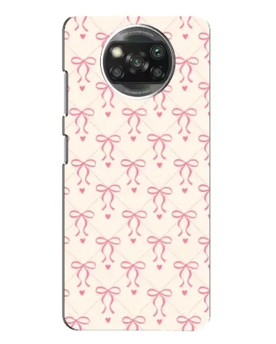 Чехол для OPPO Reno 4 с картинкой «Розовые бантики Coquette»