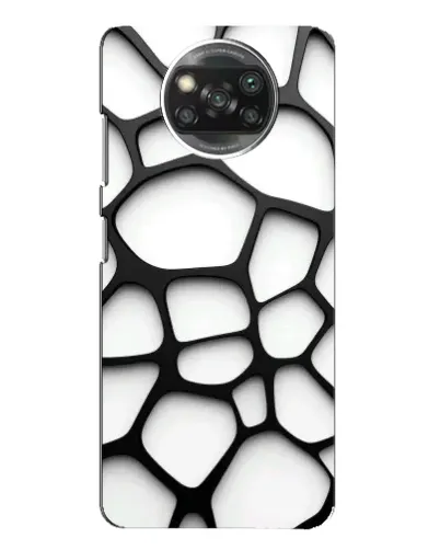 Чехол для OPPO Reno 4 с картинкой «Белая объемная сетка»