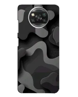 Чехол для OPPO Reno 4 с картинкой «Темный абстрактный камуфляж»