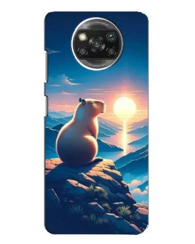 Чехол для OPPO Reno 4 с картинкой «Закат солнца с капибарой» Чехол для OPPO Reno 4 с картинкой «Закат солнца с капибарой»