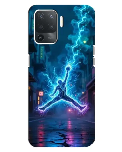 Чехол для OPPO Reno 5 Lite с картинкой «Jordan Gold Jumpman»
