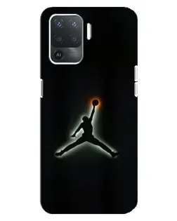 Чехол для OPPO Reno 5 Lite с картинкой «Jordan Gradient Logo»