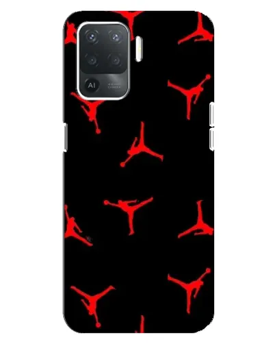 Чехол для OPPO Reno 5 Lite с картинкой «Jordan Red Pattern»