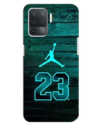 Чехол для OPPO Reno 5 Lite с картинкой «Jordan Cyan 23»