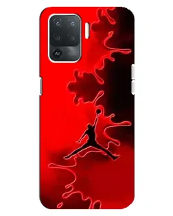 Чехол для OPPO Reno 5 Lite с картинкой «Jordan Red Smoke»