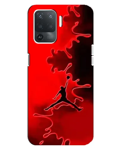 Чехол для OPPO Reno 5 Lite с картинкой «Jordan Red Smoke»
