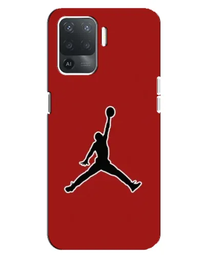 Чехол для OPPO Reno 5 Lite с картинкой «Jordan Red Back»