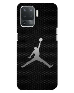Чехол для OPPO Reno 5 Lite с картинкой «Jordan Dark Carbon»