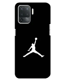 Чехол для OPPO Reno 5 Lite с картинкой «Jordan Silhouette»