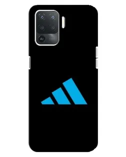 Чохол для OPPO Reno 5 Lite з картинкою «Adidas Cyan Logo»
