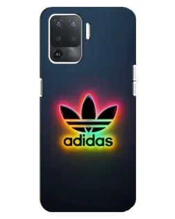 Чохол для OPPO Reno 5 Lite з картинкою «Неоновий Adidas»