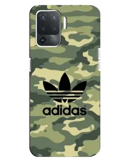 Чохол для OPPO Reno 5 Lite з картинкою «Мілітарі стиль Adidas»