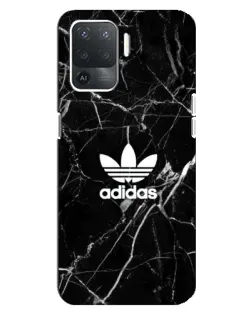 Чохол для OPPO Reno 5 Lite з картинкою «Білий мармур Adidas»