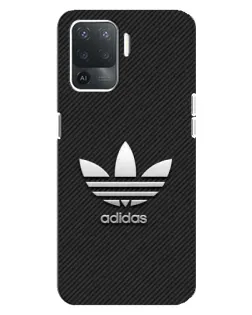 Чохол для OPPO Reno 5 Lite з картинкою «Adidas Карбонова текстура»