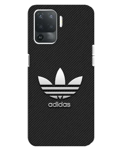 Чохол для OPPO Reno 5 Lite з картинкою «Adidas Карбонова текстура»