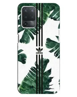 Чохол для OPPO Reno 5 Lite з картинкою «Пальмове листя адідас»