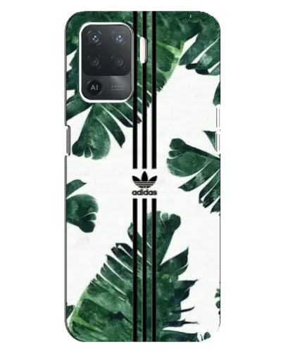 Чохол для OPPO Reno 5 Lite з картинкою «Пальмове листя адідас»