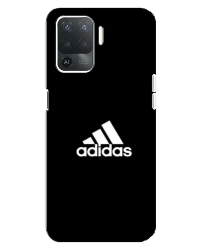 Чохол для OPPO Reno 5 Lite з картинкою «Чорна класика Adidas»