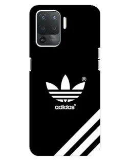Чохол для OPPO Reno 5 Lite з картинкою «Adidas з діагональними смугами»