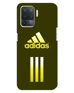 Чохол для OPPO Reno 5 Lite з картинкою «Оливковий градієнт Adidas»