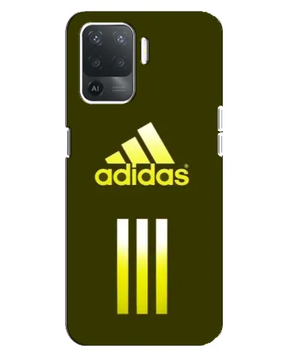 Чохол для OPPO Reno 5 Lite з картинкою «Оливковий градієнт Adidas»