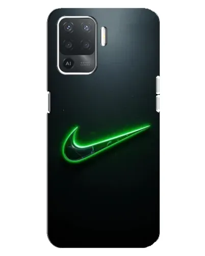 Чехол для OPPO Reno 5 Lite с картинкой «Неоновый контур Nike» Чехол для OPPO Reno 5 Lite с картинкой «Неоновый контур Nike»