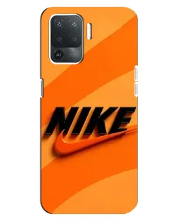 Чехол для OPPO Reno 5 Lite с картинкой «Оранжевый драйв Nike»