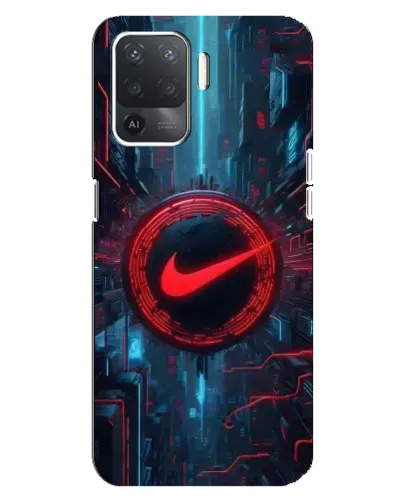 Чехол для OPPO Reno 5 Lite с картинкой «Техногенный стиль Nike» Чехол для OPPO Reno 5 Lite с картинкой «Техногенный стиль Nike»