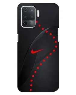 Чехол для OPPO Reno 5 Lite с картинкой «Абстрактный дизайн Nike»