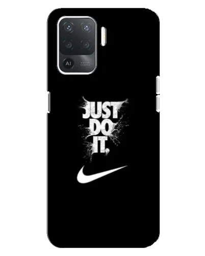 Чехол для OPPO Reno 5 Lite с картинкой «Текстовый принт Nike» Чехол для OPPO Reno 5 Lite с картинкой «Текстовый принт Nike»