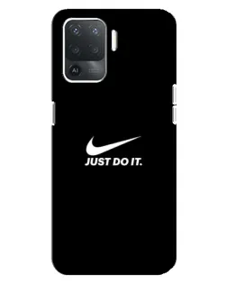 Чехол для OPPO Reno 5 Lite с картинкой «Минимализм от Nike»