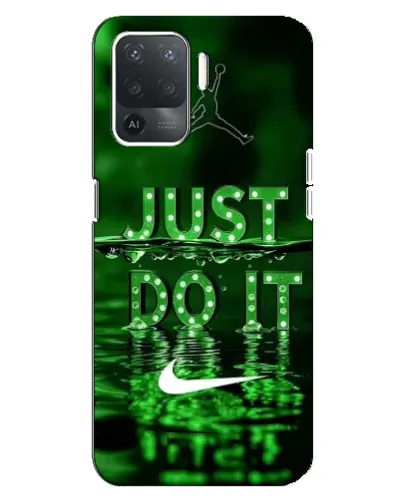 Чехол для OPPO Reno 5 Lite с картинкой «Зеленый неоновый Nike» Чехол для OPPO Reno 5 Lite с картинкой «Зеленый неоновый Nike»