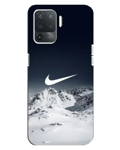 Чехол для OPPO Reno 5 Lite с картинкой «Nike — зимние горы» Чехол для OPPO Reno 5 Lite с картинкой «Nike — зимние горы»